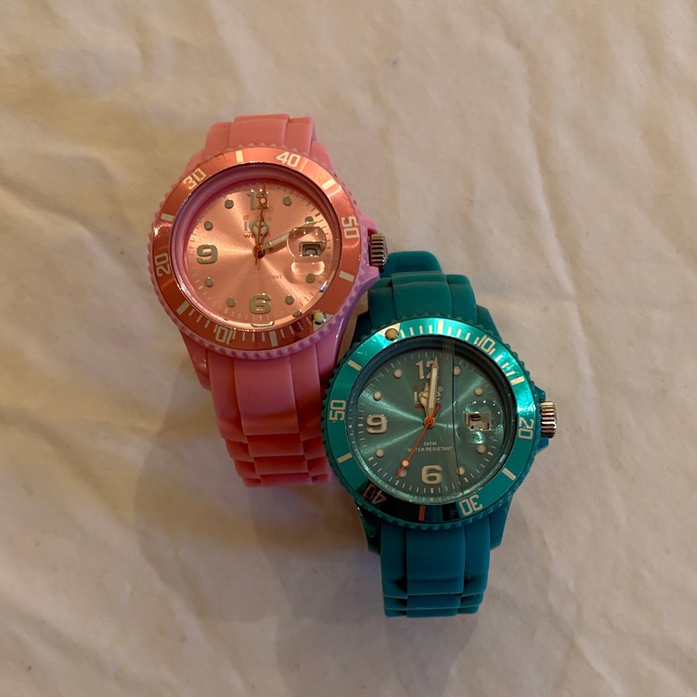 Kids Colorful Analog Watches - Pink and Blue